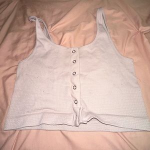 Aeropostale pink cropped tank top